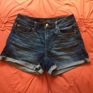 American Eagle Hi-Rise Shortie shorts